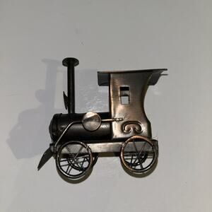 Vintage Metal Copper Train Engine Locomotive